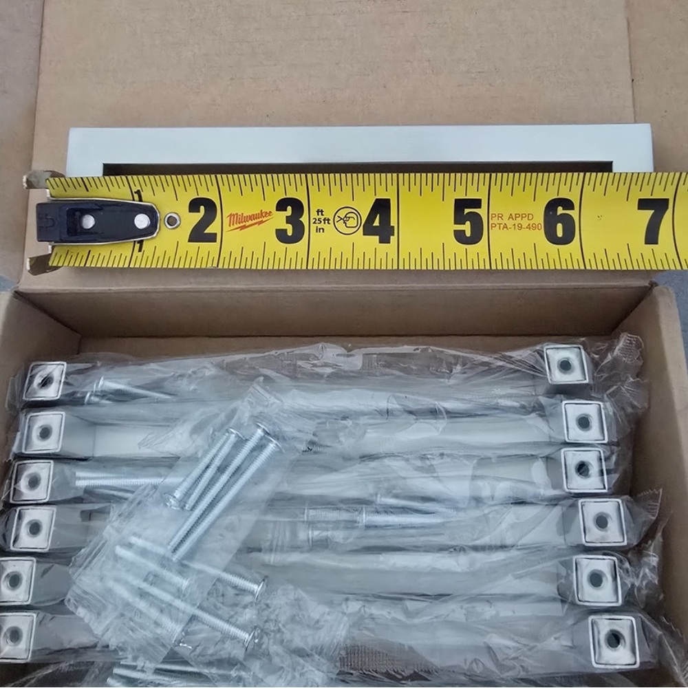 NEW IN BOX 30 3.4 Square Cabinet pull 3” Center to Center Satin Nickel - Picture 14 of 16
